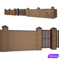 Fencing 3D Model Vray