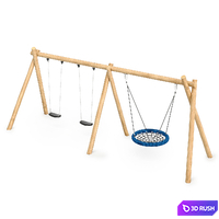 Swing Robinia Kompan Standard + Socket 3D Model Corona