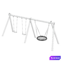 Swing Robinia Kompan Standard + Socket 3D Model Corona