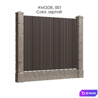 Fence-model_01 3D Model Vray, Corona