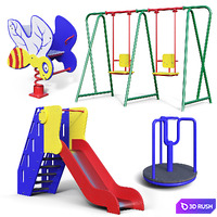 Children's play equipment 3D Model Corona