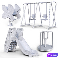 Children's play equipment 3D Model Corona
