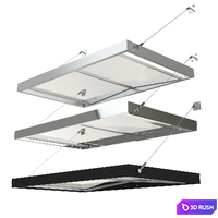 Stainless steel visor Stainless_Steel_Canopy 3D Model Vray