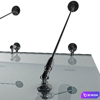 Glass canopy 3D Model Corona
