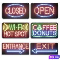 LED display modules. Set 04 3D Model Vray, Corona