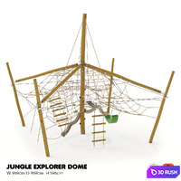 KOMPAN. JUNGLE EXPLORER DOME 3D Model Vray, Corona