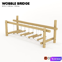 KOMPAN. "Suspension bridge" 3D Model Corona
