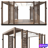 Pergola 5 3D Model Corona