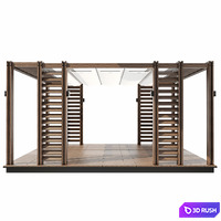 Pergola 5 3D Model Corona