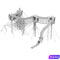 KOMPAN. SKY WALK 3D Model Vray, Corona