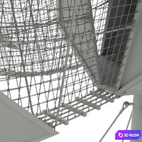 KOMPAN. SKY WALK 3D Model Vray, Corona