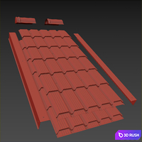 Metal Cascade 3D Model Corona