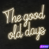 LED text the good old days eichholtz 3D Model Corona