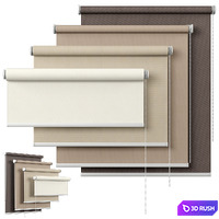 Roller Blind 10 | Sevilla blackout 3D Model Vray