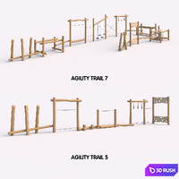 Agility Trail. Kompan 3D Model