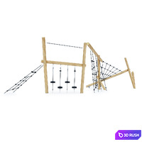 Kompan Robinia Obstacle Parkour 4 3D Model Corona