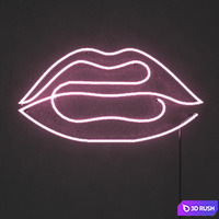 Neon light. Set 3 3D Model Vray