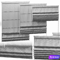 ROMAN BLINDS 700mm 3D Model Vray