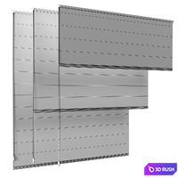 Zebra curtain 3D Model Vray, Corona