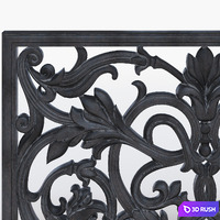 Fencing grille screen 3D Model Vray