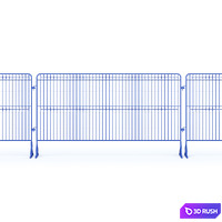 Temporary fencing for construction sites 3D Model Corona