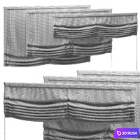 ROMAN BLINDS 1500 3D Model Vray