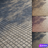 Paving 3D Model Vray, Corona