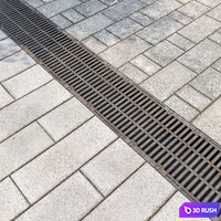 Standartpark rain grate and 2 types of paving stones 3D Model Corona