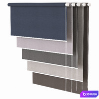 Roller blinds set 3D Model Corona