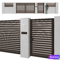 Fence_11 3D Model Vray, Corona