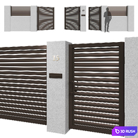 Fence_11 3D Model Vray, Corona