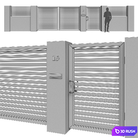 Fence_11 3D Model Vray, Corona