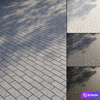 Granite paving slabs Type 1 3D Model Vray, Corona