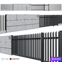Fence1 / Fence1 3D Model Vray, Corona