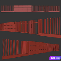 Fence1 / Fence1 3D Model Vray, Corona