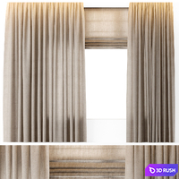 CURTAINS LINEN 3D Model Vray