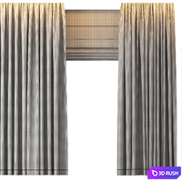 CURTAINS LINEN 3D Model Vray