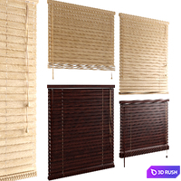 Horizontal bamboo blinds