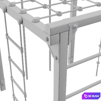 KOMPAN. CLIMBER "BOX" 3D Model Vray, Corona