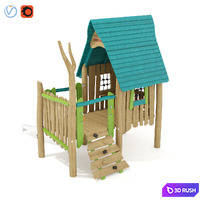 Kompan. the Wizards Hut 3D Model Vray, Corona