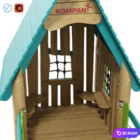 Kompan. the Wizards Hut 3D Model Vray, Corona
