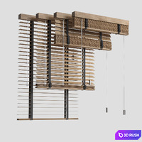 Venetian blinds 2 3D Model Vray, Corona