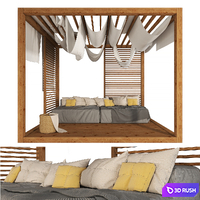 Pergola - 1 3D Model Vray, Corona