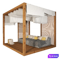 Pergola - 1 3D Model Vray, Corona