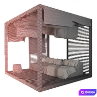 Pergola - 1 3D Model Vray, Corona