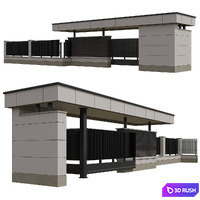 Entrance Group 3D Model Corona