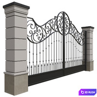 Fence 3D Model Corona