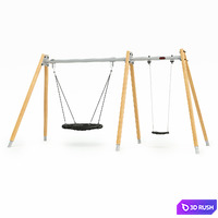 Swing 2,5m Solid Wood Kompan 3D Model Corona