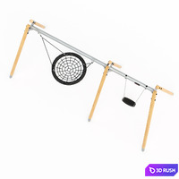 Swing 2,5m Solid Wood Kompan 3D Model Corona