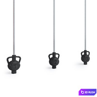 Exercise machine "Hanging bells" Kompan 3D Model Corona